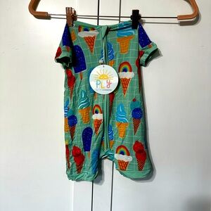Little sleepies shorties romper.